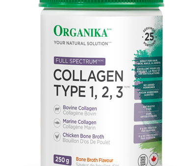 Organika Full Spectrum Collagen Type 1, 2, 3, 250g on Sale