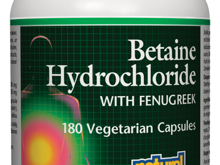 Natural Factors Betaine Hydrochloride with Fenugreek 180 veg capsules Online