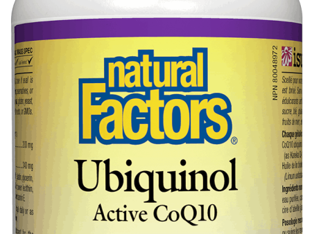 Natural Factors Ubiquinol QH® Active CoQ10 200 mg 60 Softgels Online now