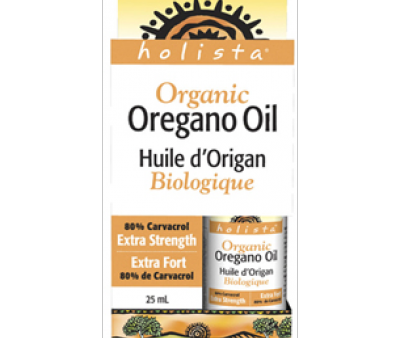 Holista Certified Organic Oil of Oregano, Extra Strength 80% Carvacrol, 25mL Cheap