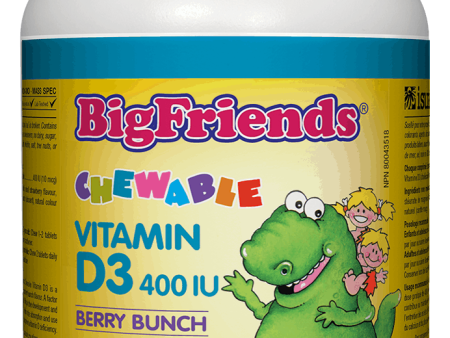 Natural Factors BigFriends Vitamin D3, 250 Chew tabs Fashion