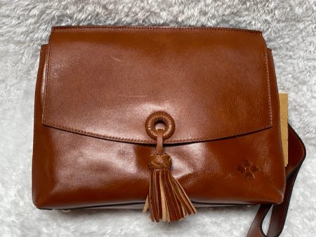 Patricia Nash Mollia Leather Top Handle Satchel, Tan For Sale