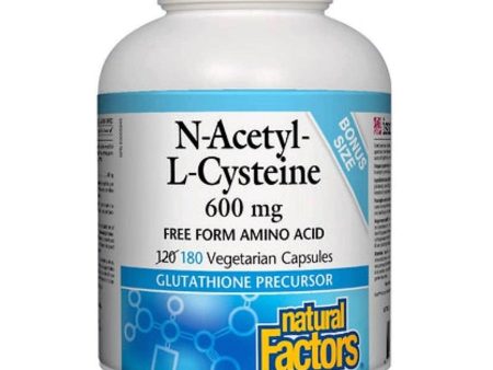 Natural Factors N-Acetyl-L-Cysteine 600 mg 180 veg capsules For Discount