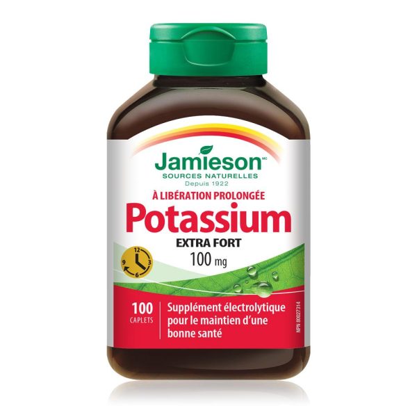 Jamieson Potassium 100mg  Time Release 100 caplets Hot on Sale