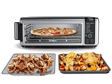 Ninja Foodi SP101 FT102CO Digital Fry, Convection Oven, Toaster, Air Fryer, Flip-Away for Storage, with XL Capacity, and a Stainless Steel Finish (Renewed) Sale