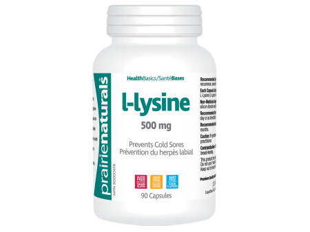 Prairie Naturals L-Lysine 500mg 90 capsules Fashion