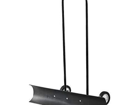 The Snowcaster 70SNC 36-Inch Heavy Duty Bi-Directional Wheeled Snow Pusher, Black Online now