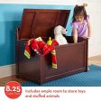 Melissa & Doug Wooden Toy Chest - Natural & Wooden Toy Chest - Espresso Hot on Sale