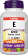 Webber Naturals Vitamin E 400 IU, 120 Softgels Bonus Discount