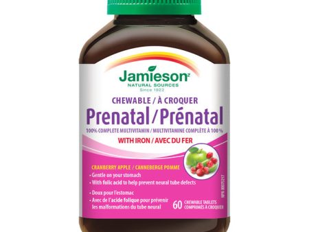 Jamieson Prenatal 100% Complete Multivitamin Chewable - Cranberry Apple 60 s Supply