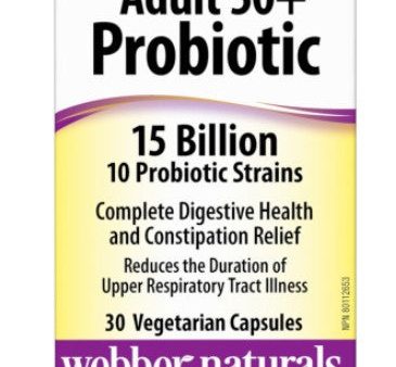 Webber Naturals Adult 50+ Probiotic 15 Billion, 30 vegetarian capsules Online Sale