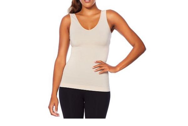 Nearly Nude Smoothing V-Neck Compression Cami Tank Top For Sale