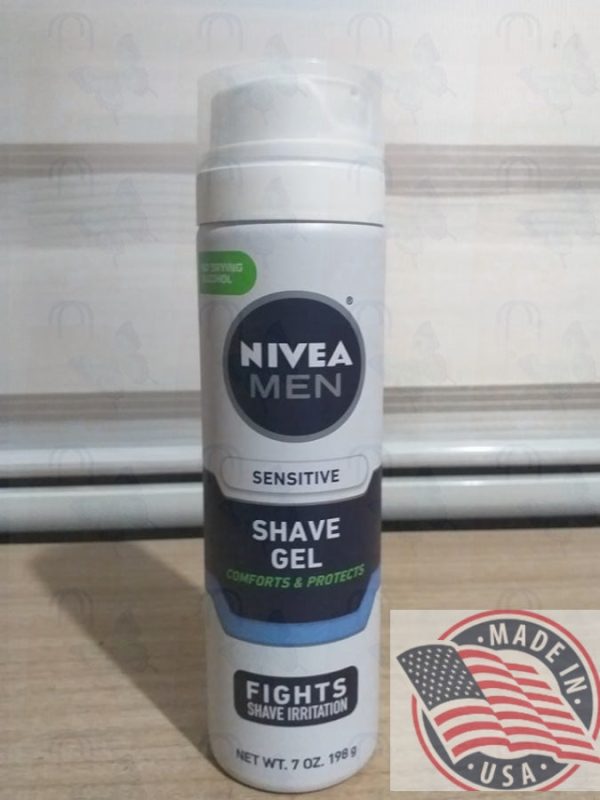 Nivea Men sensitive shave gel figths shave&protects 7.0z(198g) For Cheap