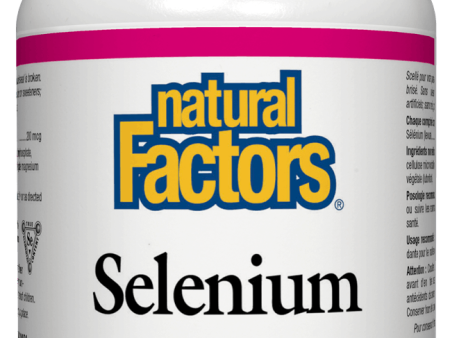 Natural Factors Selenium, 200mcg, 180 tabs on Sale