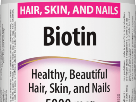 Webber Naturals  Biotin 5000 mcg 60 Vegetarian Capsules For Cheap