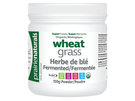 Prairie Naturals Wheat Grass 150g powder Fashion