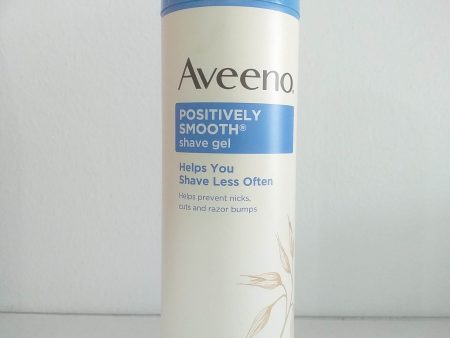 Aveeno Positively Smooth Shave Gel shaveless with Soy, Aloe and Vitamin E, 7 oz(198g) For Discount