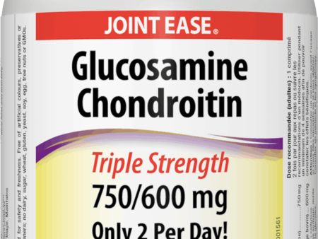 Webber Naturals Glucosamine and Chondroitin, 750 600mg, 90 tabs Online now