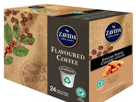 Zavida Single Serve Coffee English Toffee, 96 Cups Sale