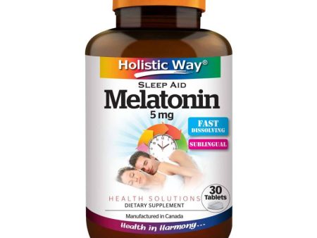 Holistic Way Melatonin 5 mg sublingual 30 tablets For Discount