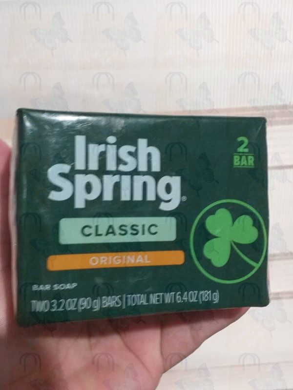 Irish Spring Classic Original soap 2 bars (6.4 oz)181g Hot on Sale