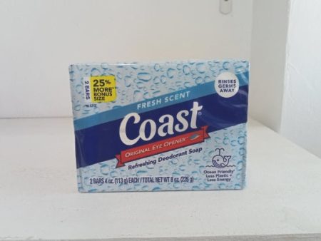 COAST FRESH SCENT 2 BARS SOAP (226G) For Cheap