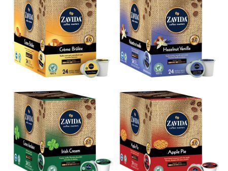 Zavida Single-serve Coffee Holiday Variety Pack, 96-count Sale