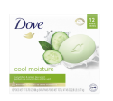 Dove Beauty Bar Women s Bath Soap Gentle Cool Moisture Cucumber & Green Tea All Skin, 3.75 oz 12 Bars For Discount