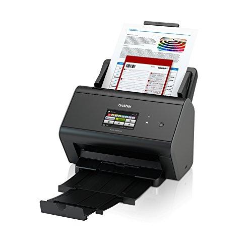 Brother ImageCenter ADS-2800W Wireless Document Scanner, Multi-Page Scanning, Color Touchscreen, Integrated Image Optimization, High-Precision Scanning, Continuous Scan Mode, Black Hot on Sale