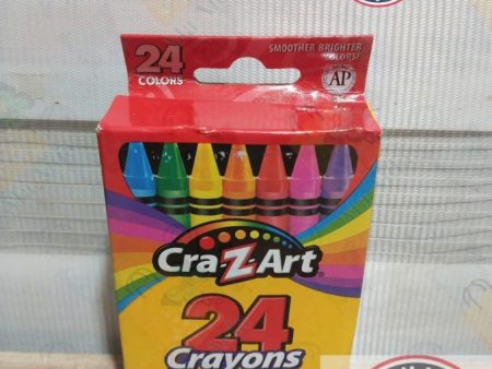 Cra-Z-Art 24 Crayons School Quality smoother Brighter colors Supply