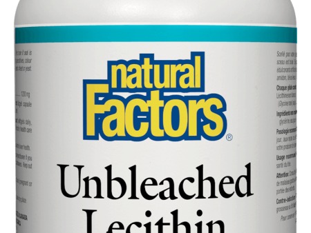 Natural Factors Unbleached Lecithin 1200 mg, 180 Softgels Hot on Sale