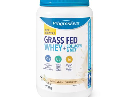 Progressive Grass Fed Whey + Collagen & MCT Vanilla, 700g For Discount