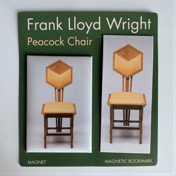 Magnet & Bookmark Set - Frank Lloyd Wright Peacock Chair Sale