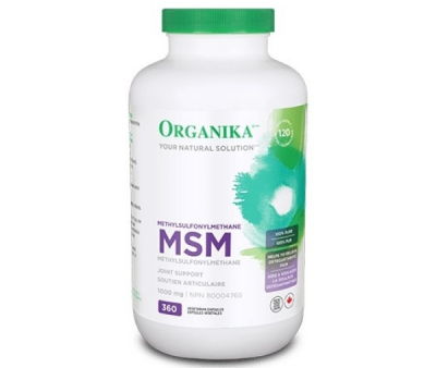 Organika MSM (Methyl-Sulfonyl-Methane) 1000 mg 360 vegetarian capsules Online Hot Sale