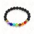 Lava Stone Multicolor Beaded Bracelet on Sale