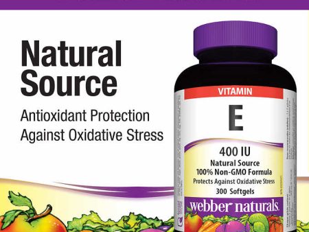 Webber Naturals Vitamin E, 400IUm 300SG Sale