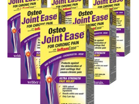 6 x Webber Naturals Osteo Joint Ease with InflamEase™, 180 caplets Bundle Online now