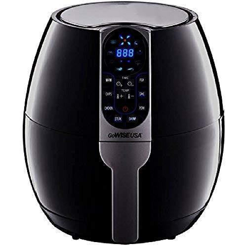 GoWISE USA 3.7-Quart Programmable Air Fryer with 8 Cook Presets, GW22638 - Black Supply