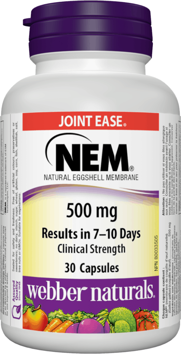 Webber Naturals NEM® (Natural Eggshell Membrane) 500 mg, 30vcaps Discount