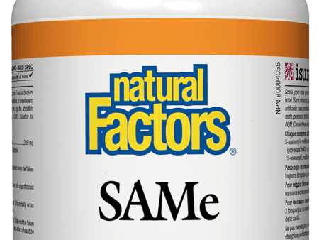 Natural Factors SAMe 200mg, 30 tabs on Sale