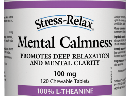 Natural Factors Stress-Relax™ Mental Calmness, 100mg, 120 chewable tabs Cheap