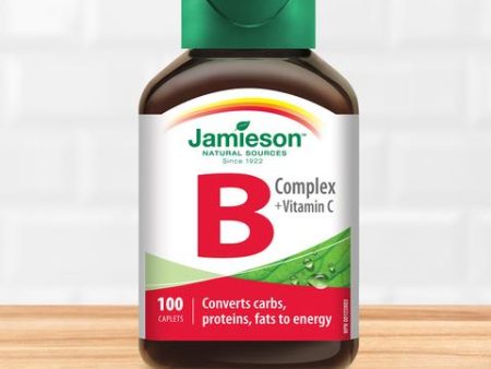 Jamieson Vitamin B Complex with Vitamin C, 100 caplets For Sale