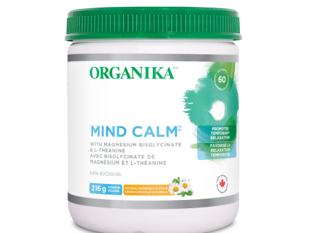 【clearance】Organika Mind Calm Powder with Magnesium Bisglycinate & L-Theanine 216 g 02 2026 Cheap