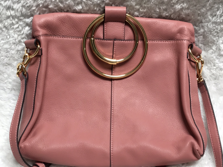 Vince Camuto Large Leather Crossbody - Kimi, Cherry Blossom on Sale