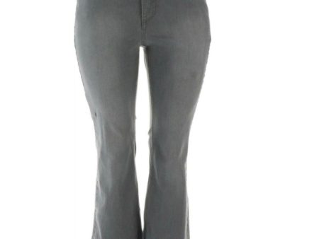 Isaac Mizrahi Live! Petite TRUE DENIM Boot Cut Jeans Grey	Petite 2 Online Sale