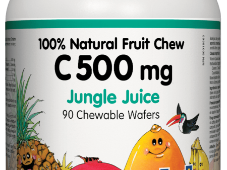 Natural Factors Chewable Vitamin C, Jungle Juice, 500 mg, 90 wafers Online Hot Sale