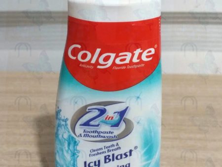 Colgate 2 in 1 ICY Blast whitening liquid gel 4.6 oz(130g) For Sale