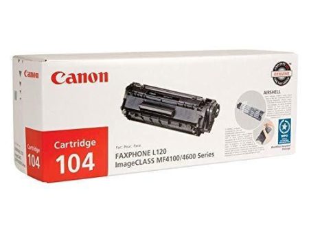 Canon 104 0263B001AA L90 L120 D420 D480 4100 4120 4150 4270 4350 4370 4690 Toner Cartridge (Black) in Retail Packaging on Sale