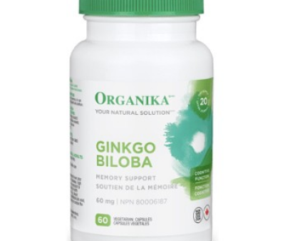 Organika Ginkgo Biloba Extract 60 mg 60 vegetarian capsules Online Sale