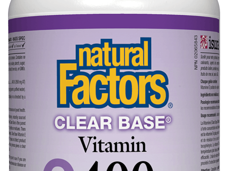 Natural Factors Vitamin E 400IU Clear Base, 180 softgels Cheap